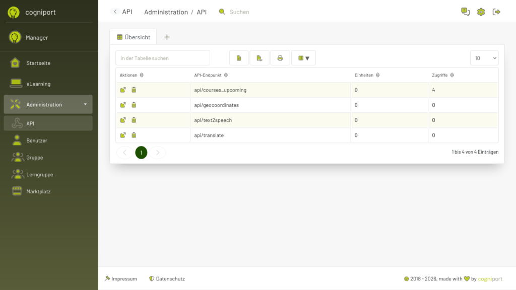 Mit der Bildungsportal API nutzen Sie über Schnittstellen die Funktionalitäten des Bildungsportals
