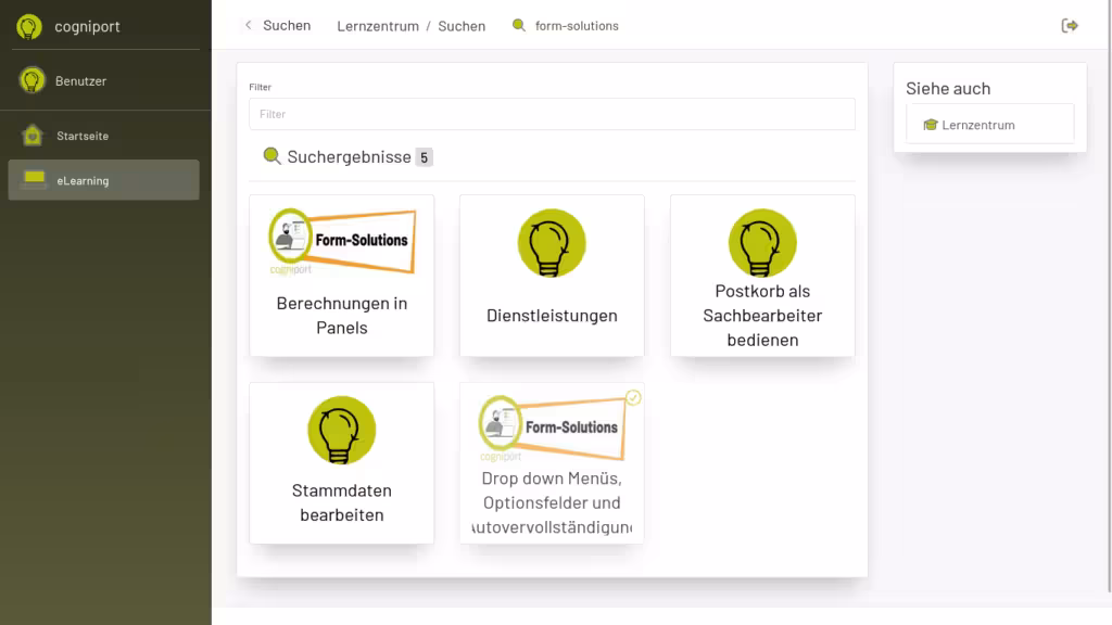 eLearning Suche